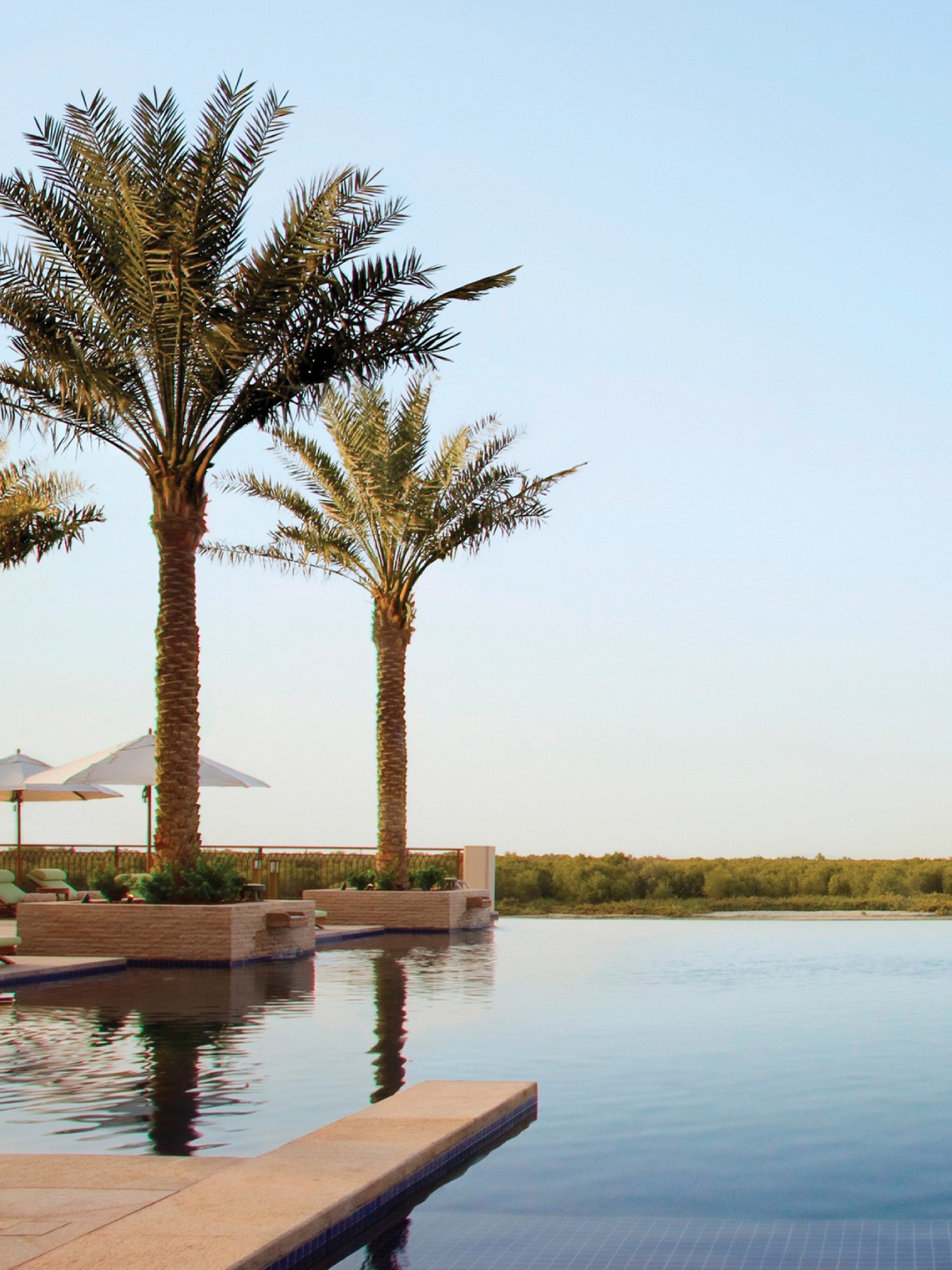 Luxury hotel setting in Abu Dhabi, United Arab Emirates